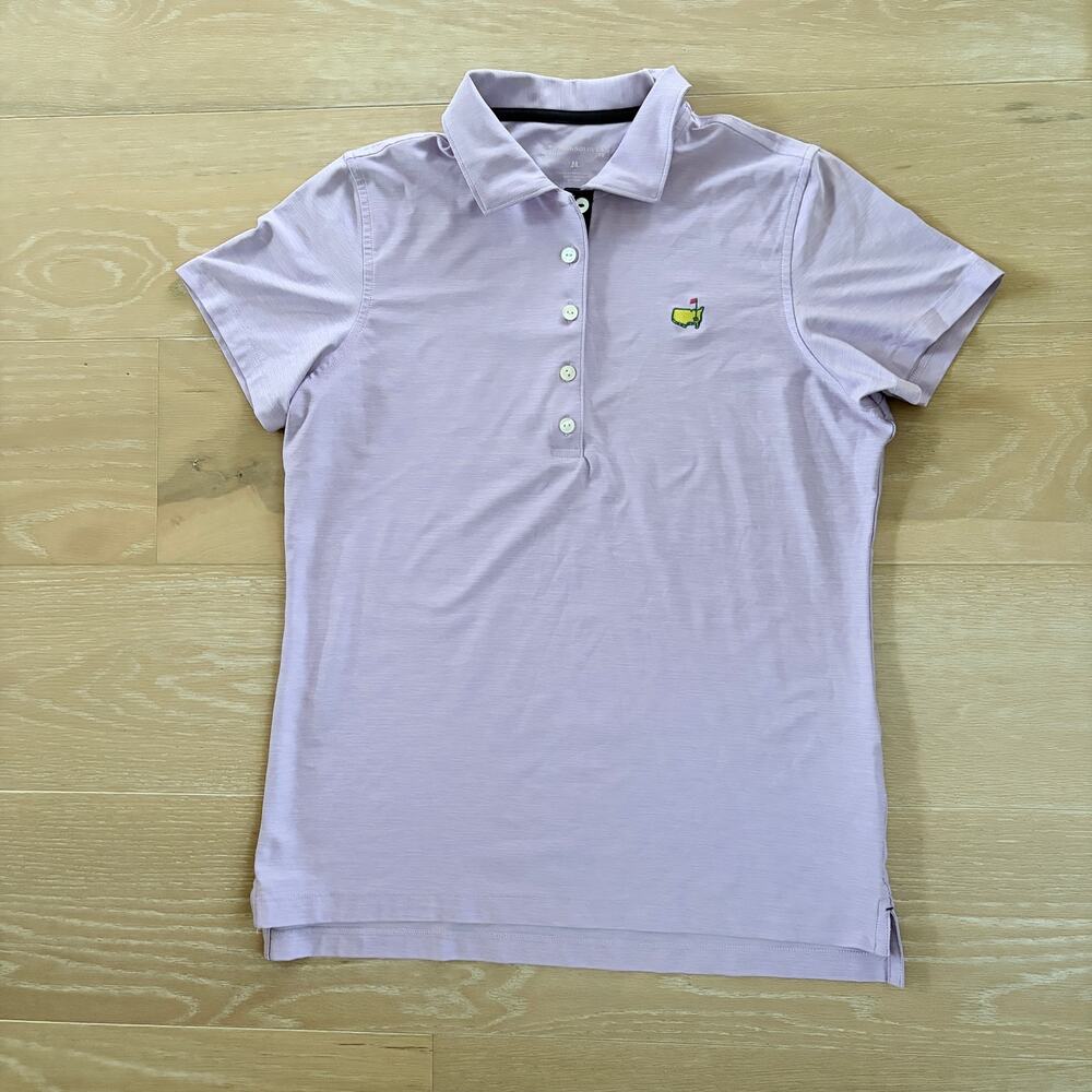 Magnolia Lane Masters Golf Tournament Tech Polo Shirt Lavender Purple Medium